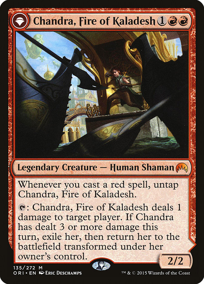 Chandra, Fire of Kaladesh // Chandra, Roaring Flame (Magic Origins) 