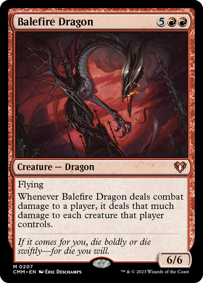 Balefire Dragon (Commander Masters)  - Foil