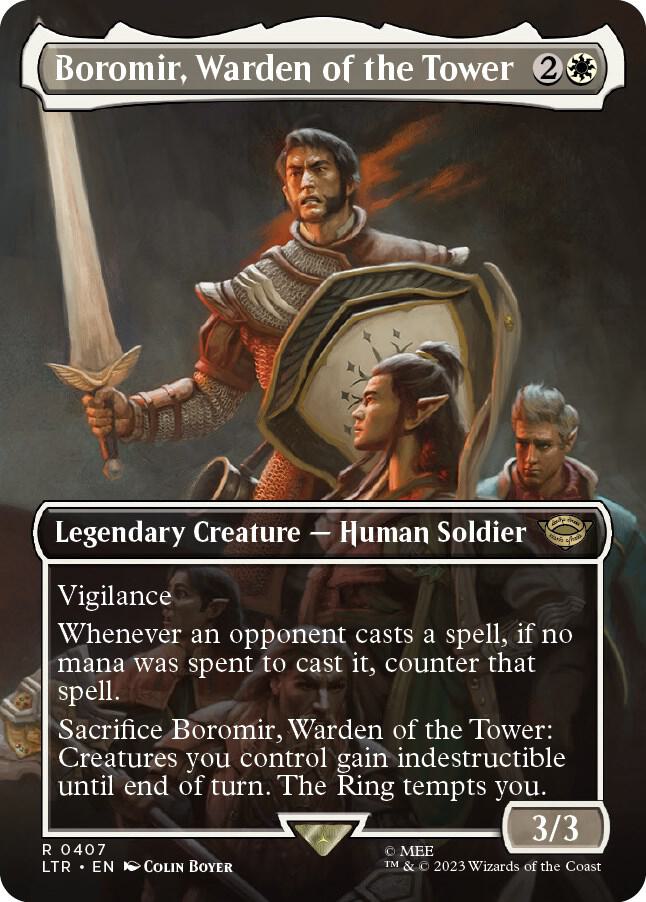 Boromir Warden of the Tower Borderless (Universes Beyond: The Lord of the Rings: Tales of Middle-earth)  - Foil