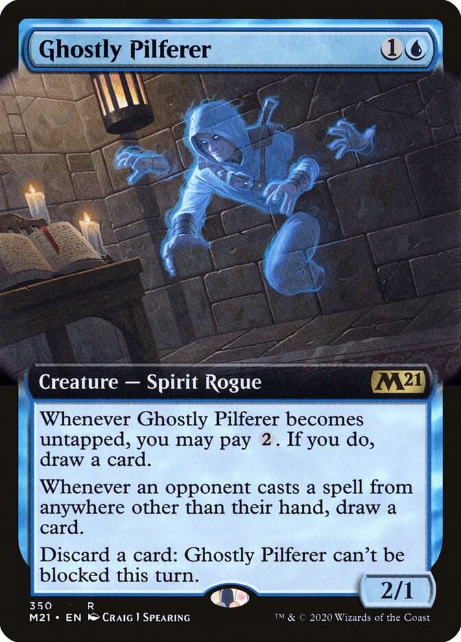 Ghostly Pilferer Extended Art (Core Set 2021) 
