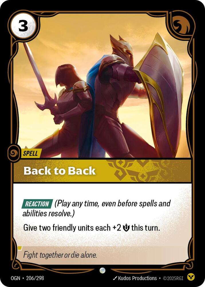 Back to Back (Origins)  - Foil