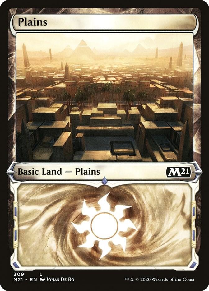 Plains 309 (Core Set 2021)  - Foil