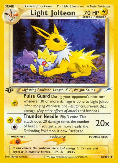Light Jolteon 048/105 (Neo Destiny)  - 1st Edition