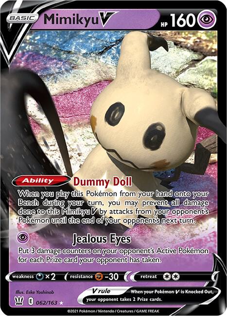 Mimikyu V 062/163 (SWSH05: Battle Styles)  - Holofoil