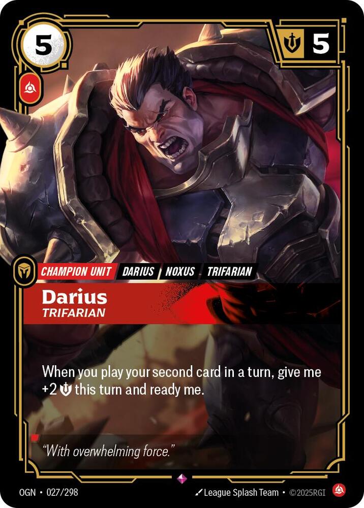 Darius Trifarian (Origins)  - Foil