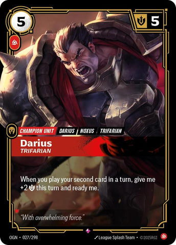 Darius Trifarian (Origins)  - Foil