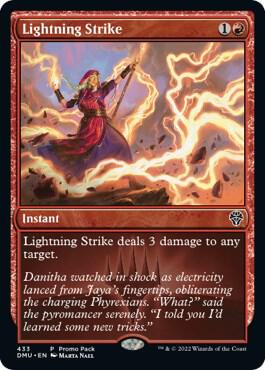 Lightning Strike (Promo Pack: Dominaria United)  - Foil