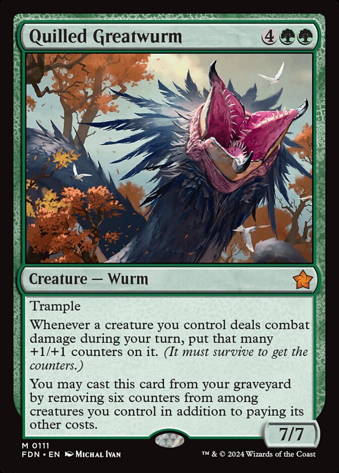 Quilled Greatwurm 111/291 (Foundations) 