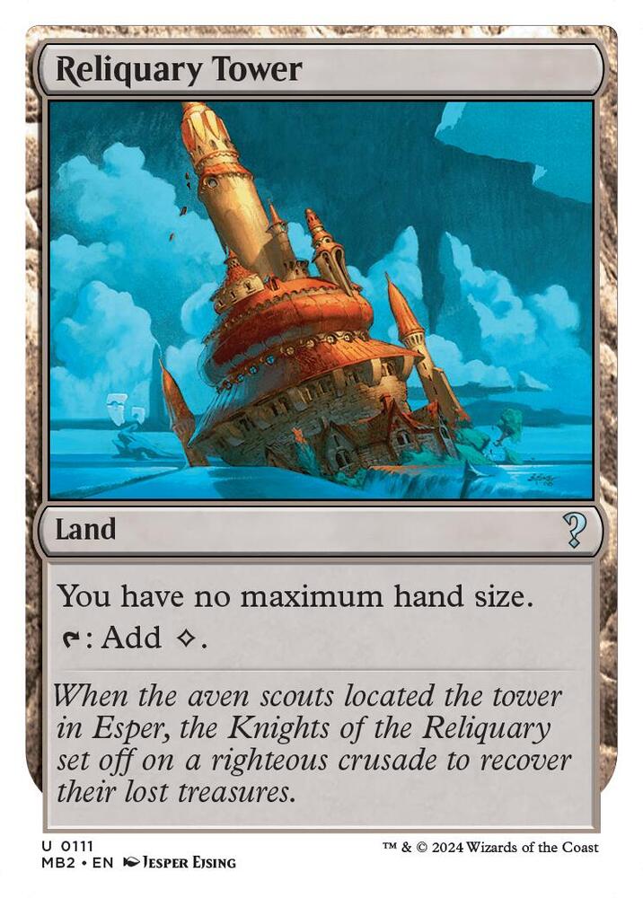 Reliquary Tower White Border (Mystery Booster 2) 