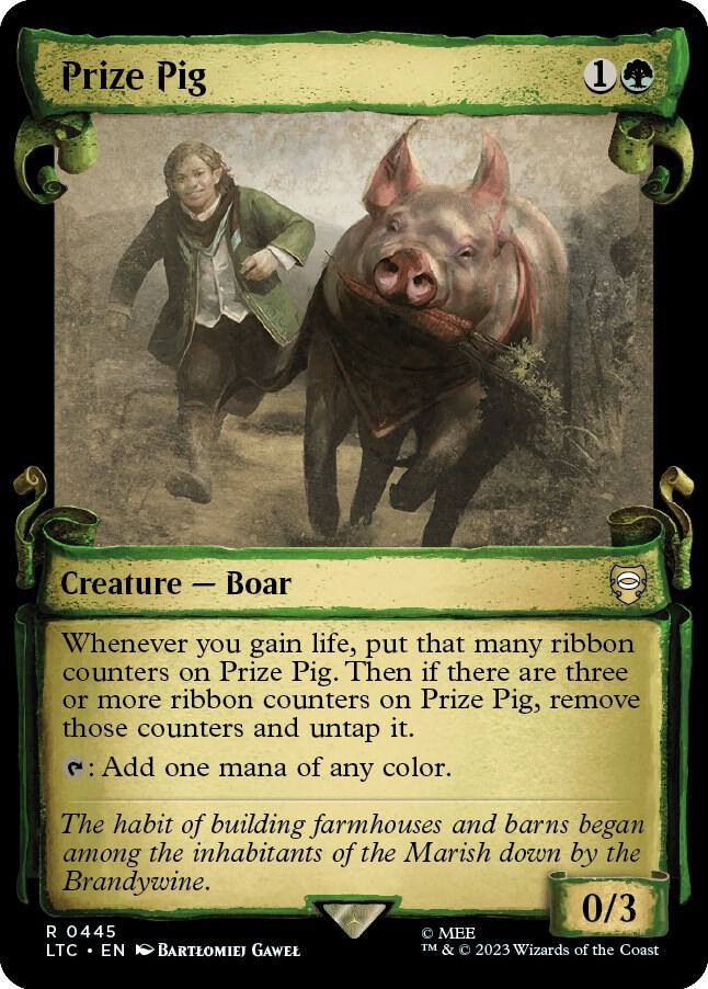 Prize Pig Showcase Scrolls (Commander: The Lord of the Rings: Tales of Middle-earth) 