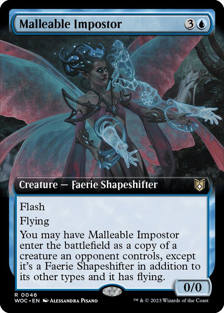 Malleable Impostor Extended Art (Commander: Wilds of Eldraine) 