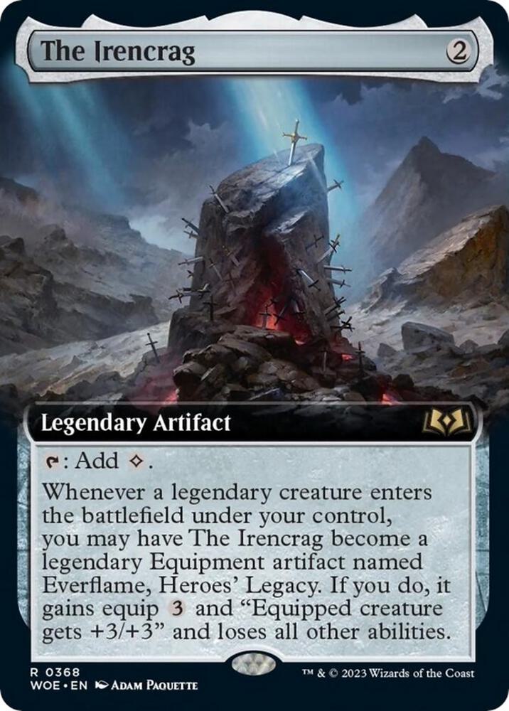 The Irencrag Extended Art (Wilds of Eldraine)  - Foil