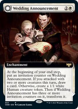 Wedding Announcement Extended Art (Innistrad: Crimson Vow)  - Foil