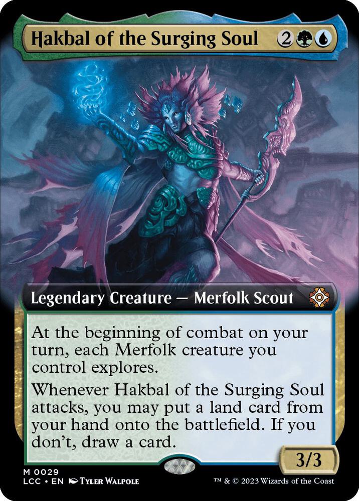 Hakbal of the Surging Soul Extended Art (Commander: The Lost Caverns of Ixalan)  - Foil
