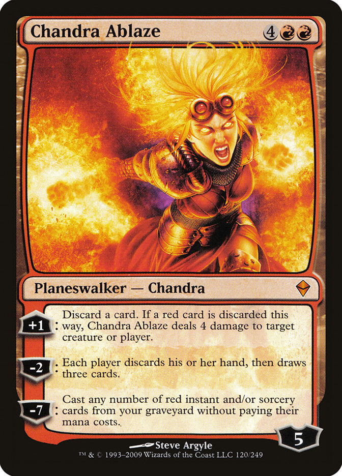 Chandra Ablaze 120 (Zendikar)  - Foil