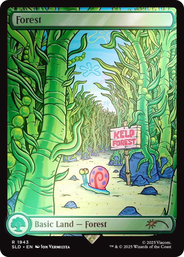 Forest 1943 Rainbow Foil (Secret Lair Drop Series)  - Foil