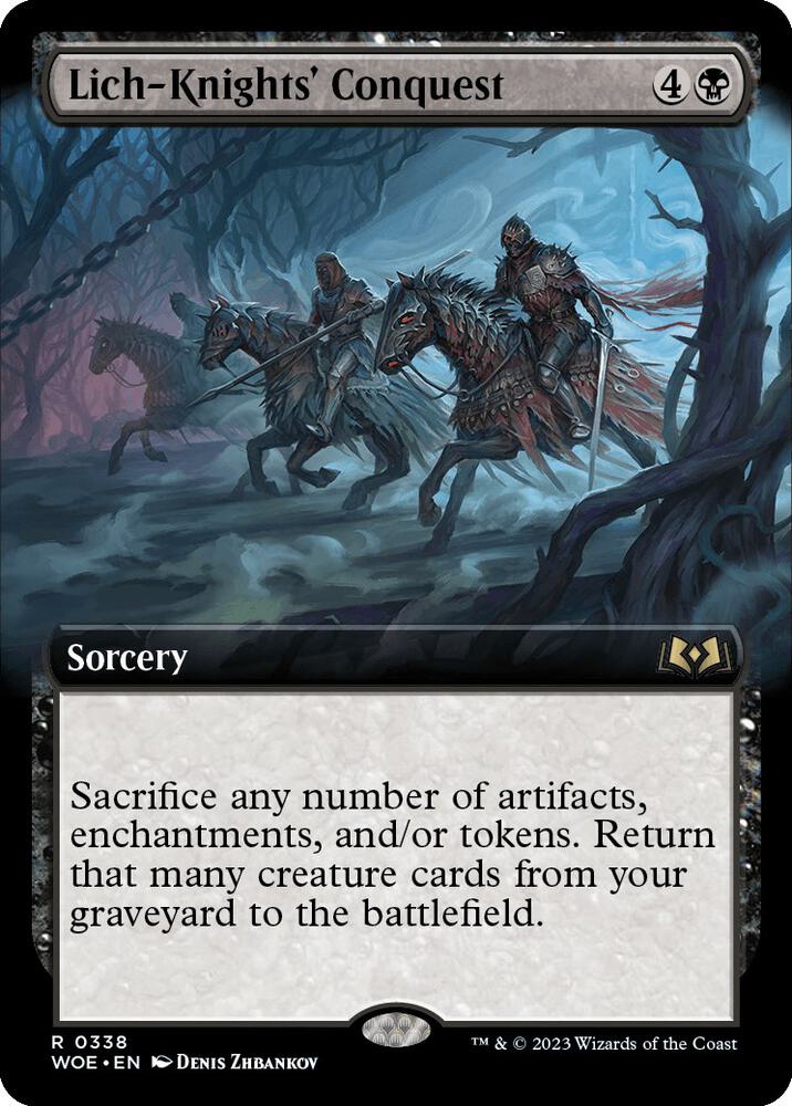 Lich Knights Conquest Extended Art (Wilds of Eldraine)  - Foil