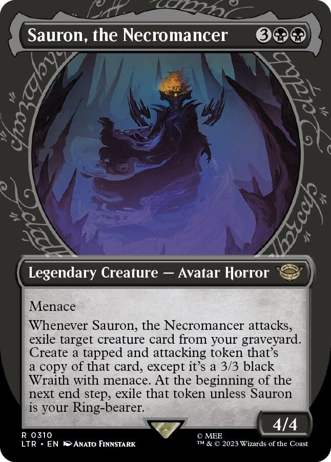Sauron, the Necromancer 310/281 (Universes Beyond: The Lord of the Rings: Tales of Middle-earth)  - Showcase Foil