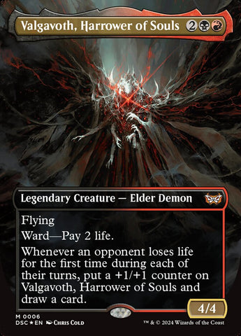 Valgavoth, Harrower of Souls 6/40 (Commander: Duskmourn: House of Horror)  - Borderless Foil