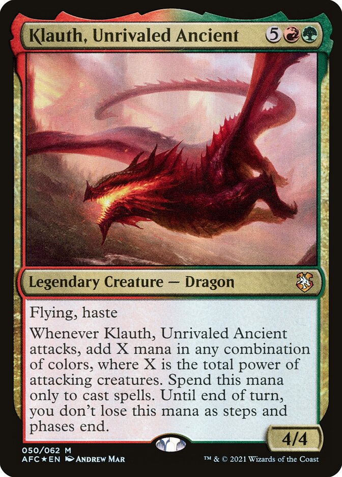Klauth, Unrivaled Ancient (Commander: Adventures in the Forgotten Realms)  - Foil