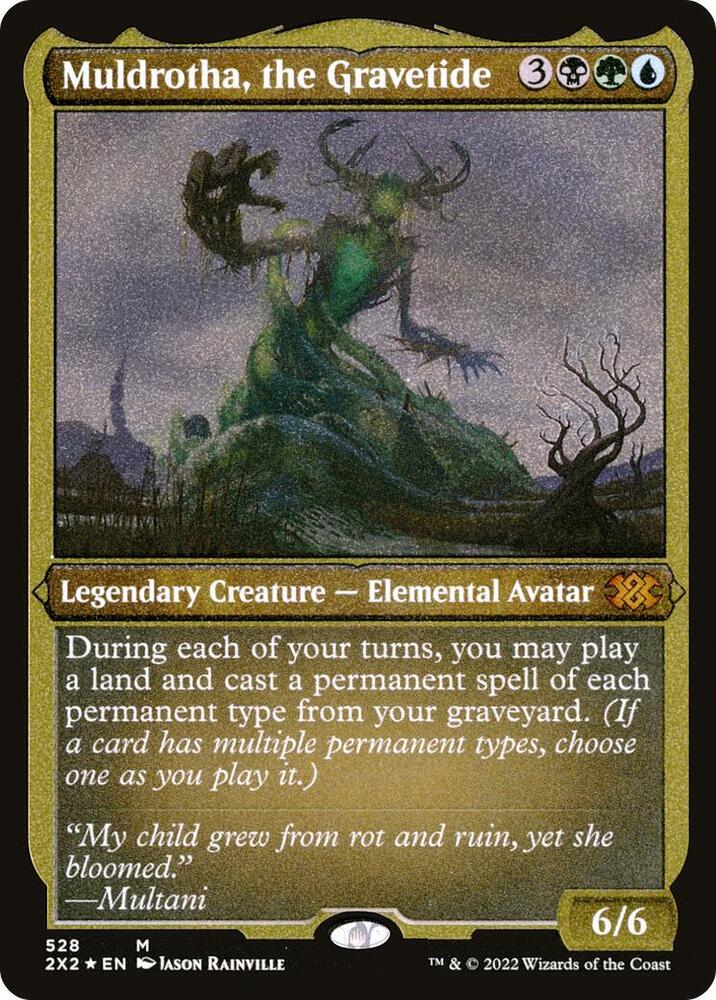 Muldrotha the Gravetide Foil Etched 528 (Double Masters 2022)  - Foil