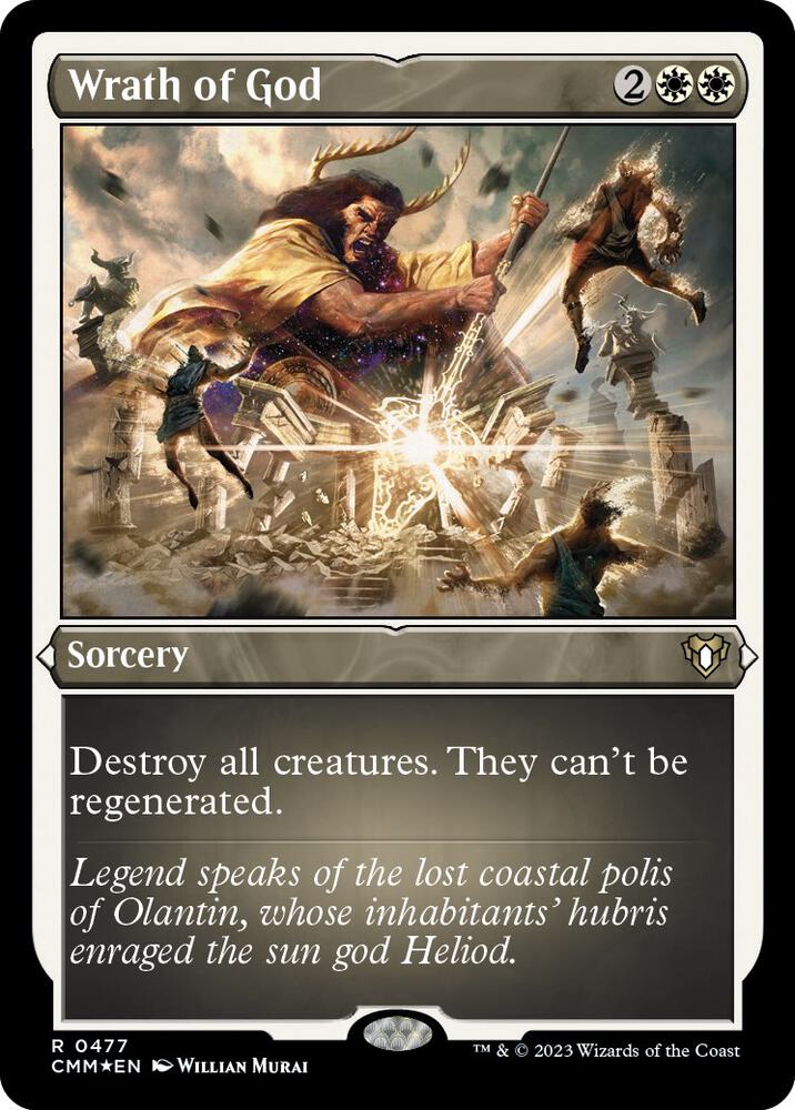 Wrath of God Foil Etched (Commander Masters)  - Foil