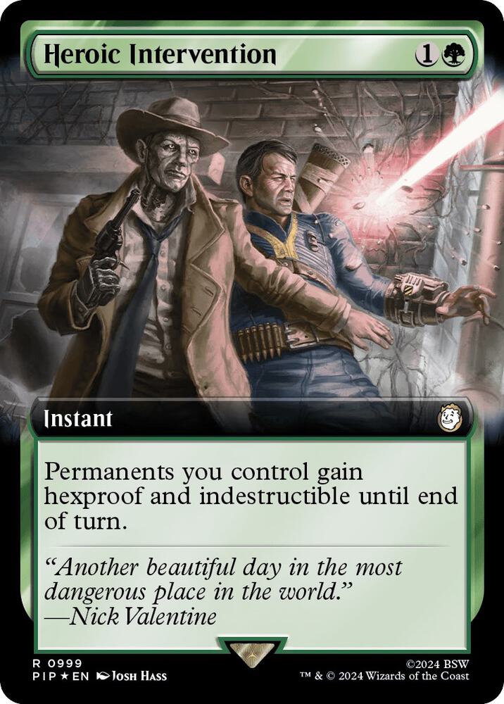 Heroic Intervention Extended Art Surge Foil (Universes Beyond: Fallout)  - Foil