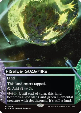 Hissing Quagmire  109/45 (Edge of Eternities: Stellar Sights)  - Borderless Galaxy Foil