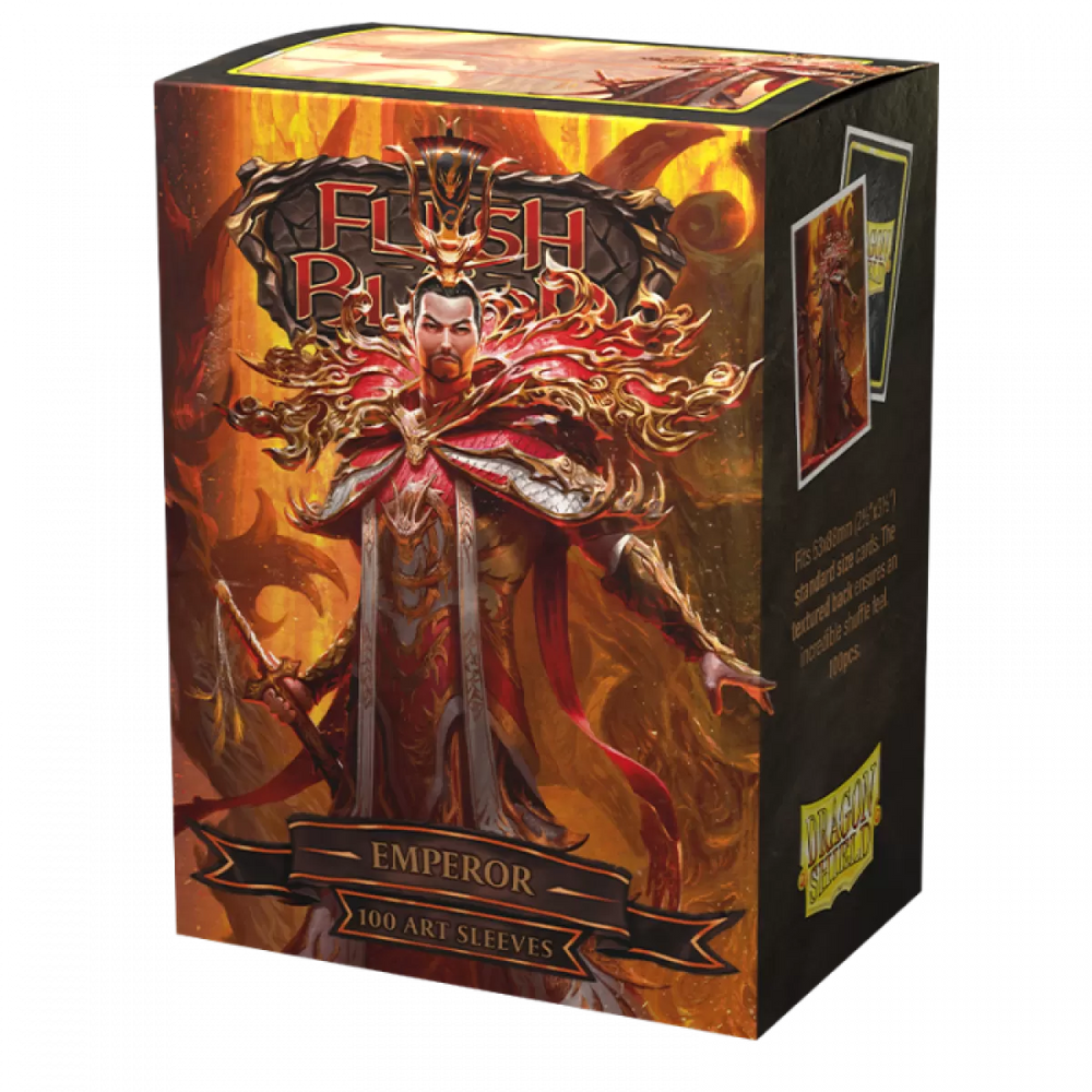 Dragon Shield - Box 100 - Matte Art - Flesh and Blood Emperor