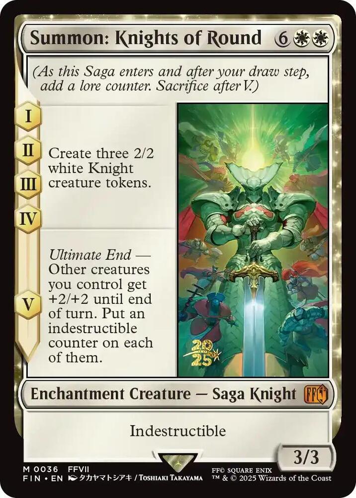Summon Knights of Round (Prerelease Cards)  - Foil