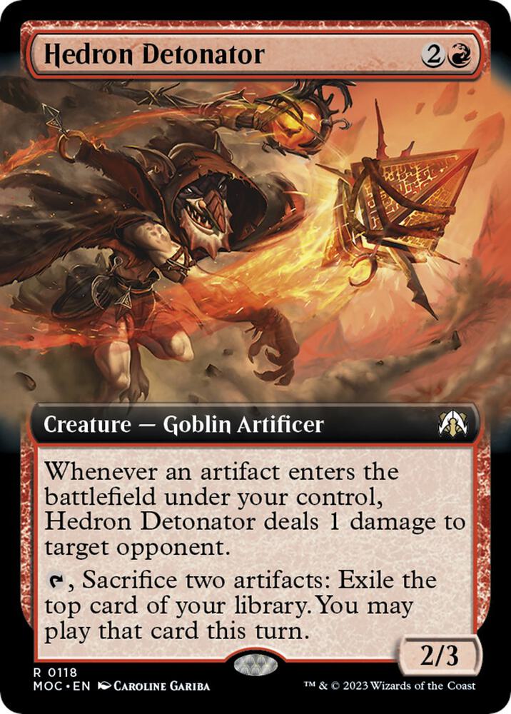 Hedron Detonator Extended Art (Commander: March of the Machine) 