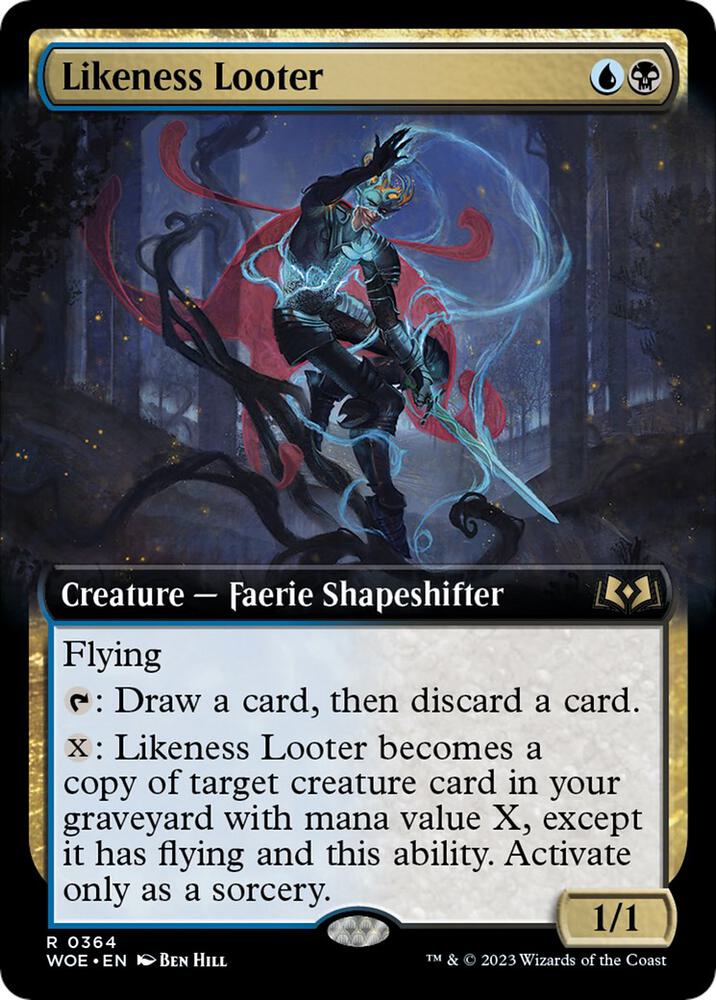 Likeness Looter Extended Art (Wilds of Eldraine) 