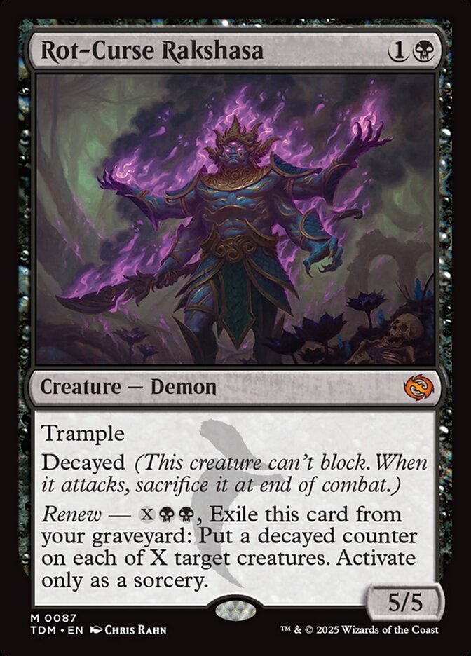 Rot-Curse Rakshasa (Tarkir: Dragonstorm)  - Foil