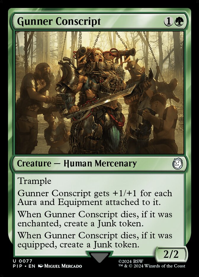 Gunner Conscript 77/326 (Universes Beyond: Fallout) 