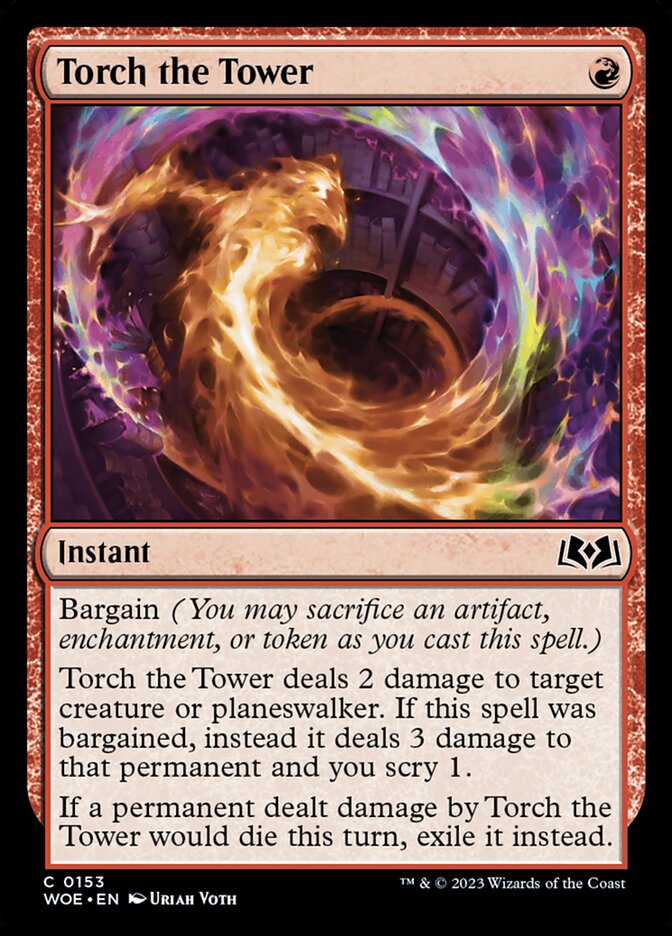 Torch the Tower (Wilds of Eldraine) 