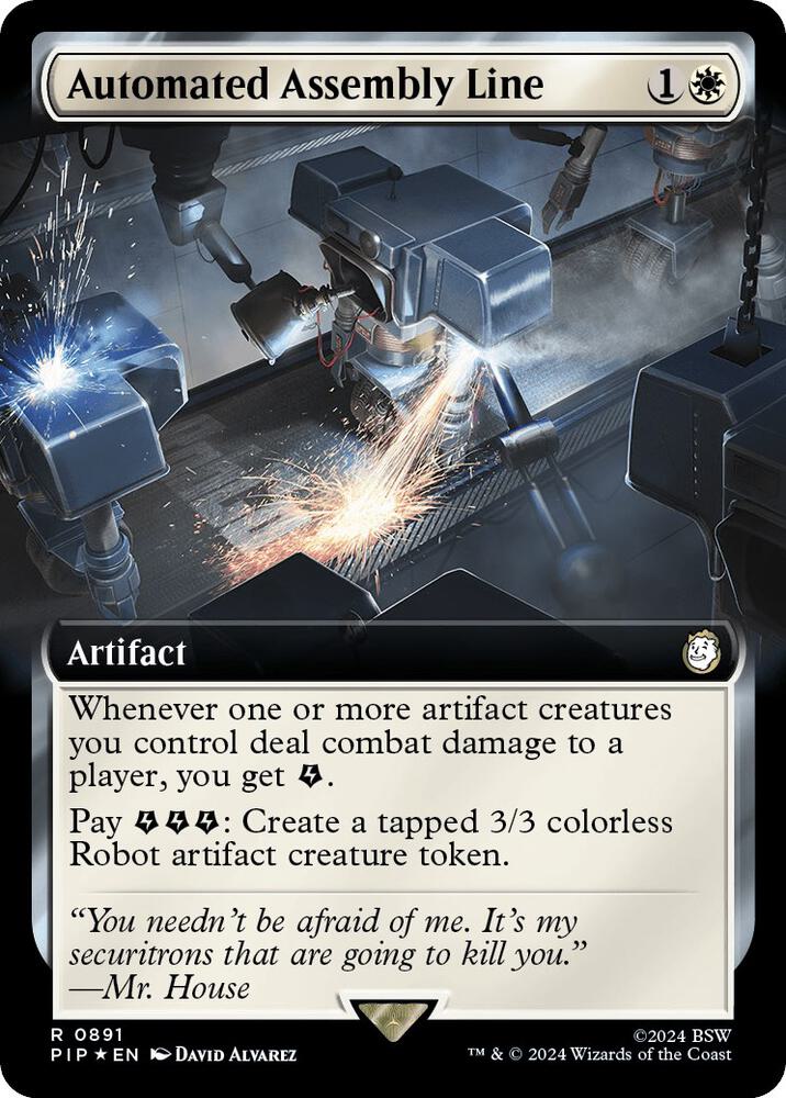 Automated Assembly Line Extended Art Surge Foil (Universes Beyond: Fallout)  - Foil