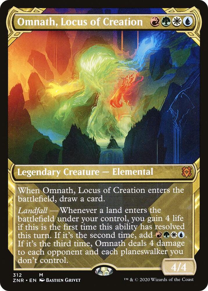 Omnath Locus of Creation Showcase (Zendikar Rising) 