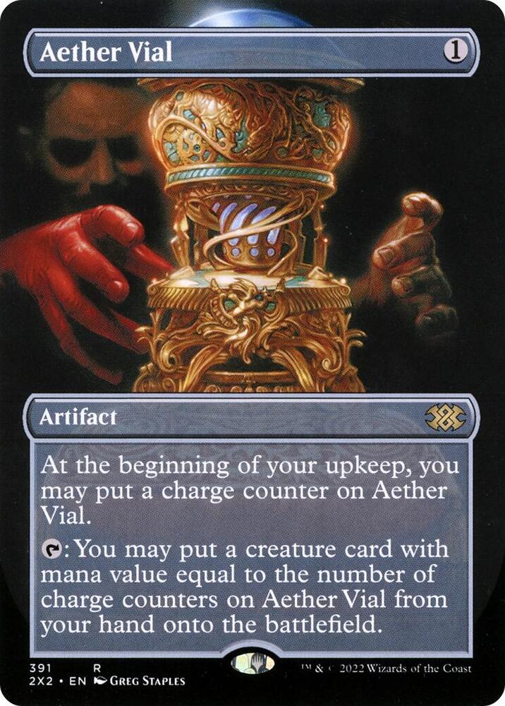 Aether Vial Borderless (Double Masters 2022) 