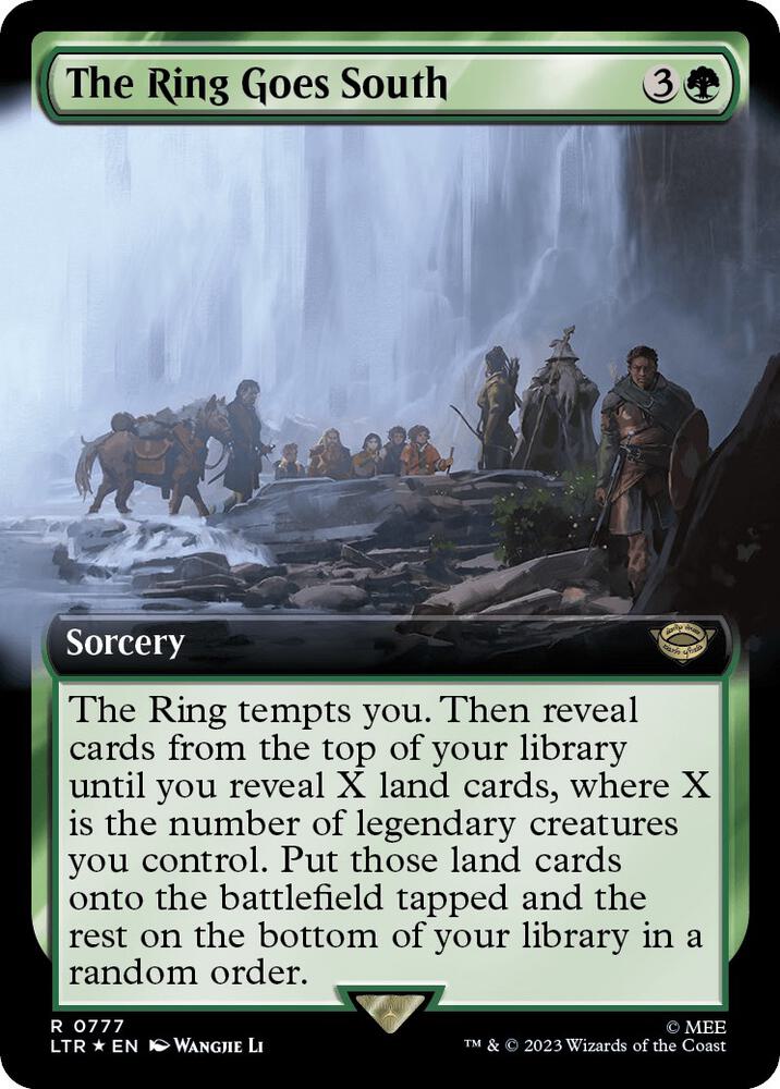 The Ring Goes South 777/281 (Universes Beyond: The Lord of the Rings: Tales of Middle-earth)  - Extended Art Surge Foil