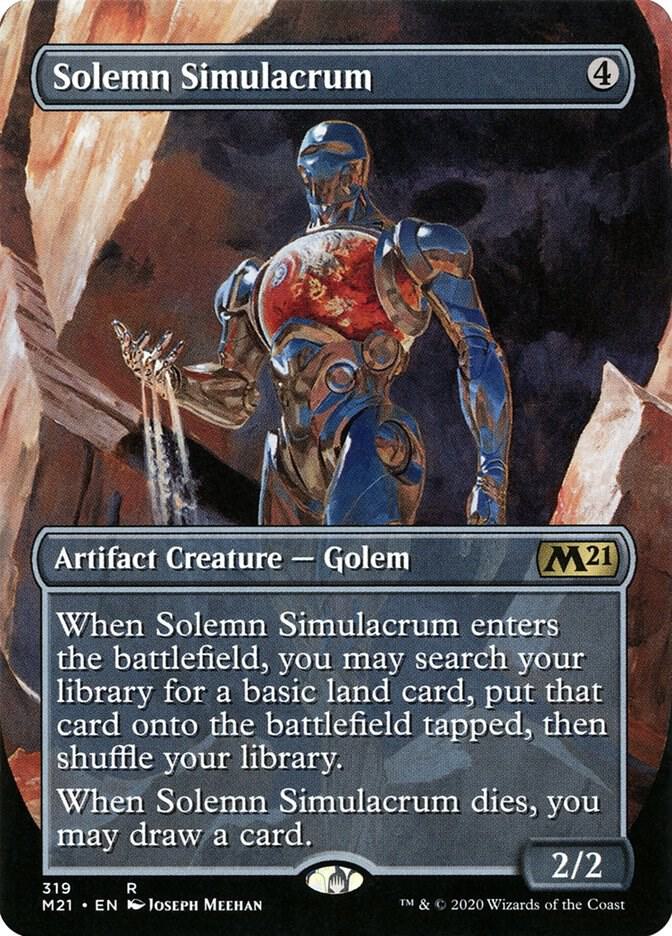Solemn Simulacrum Alternate Art (Core Set 2021) 
