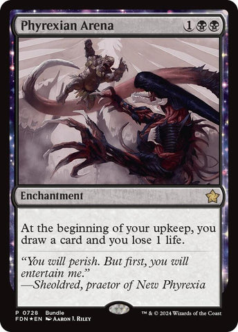 Phyrexian Arena FDN Bundle (Unique and Miscellaneous Promos)  - Foil