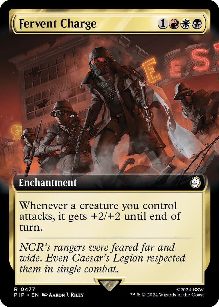 Fervent Charge Extended Art (Universes Beyond: Fallout)  - Foil