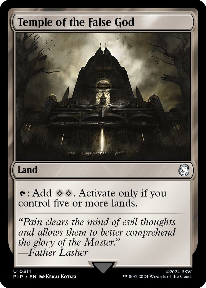 Temple of the False God 311/326 (Universes Beyond: Fallout) 