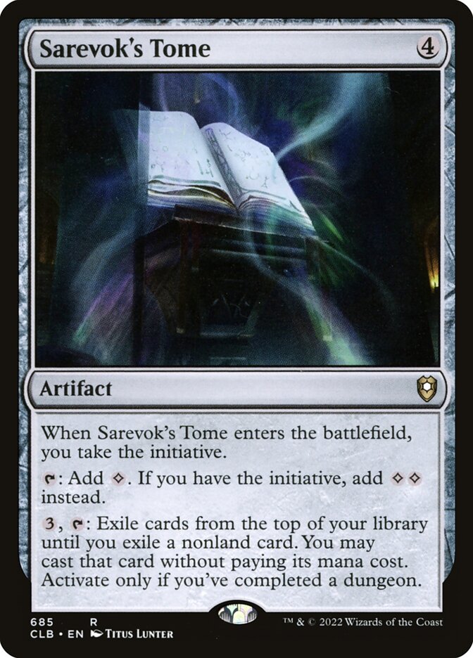 Sarevok's Tome (Commander Legends: Battle for Baldur's Gate) 