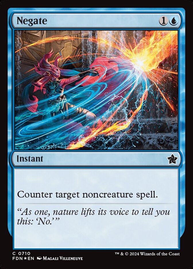 Negate 710/291 (Foundations)  - Foil