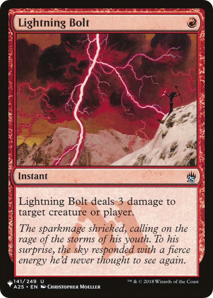 Lightning Bolt A25 (The List Reprints) 