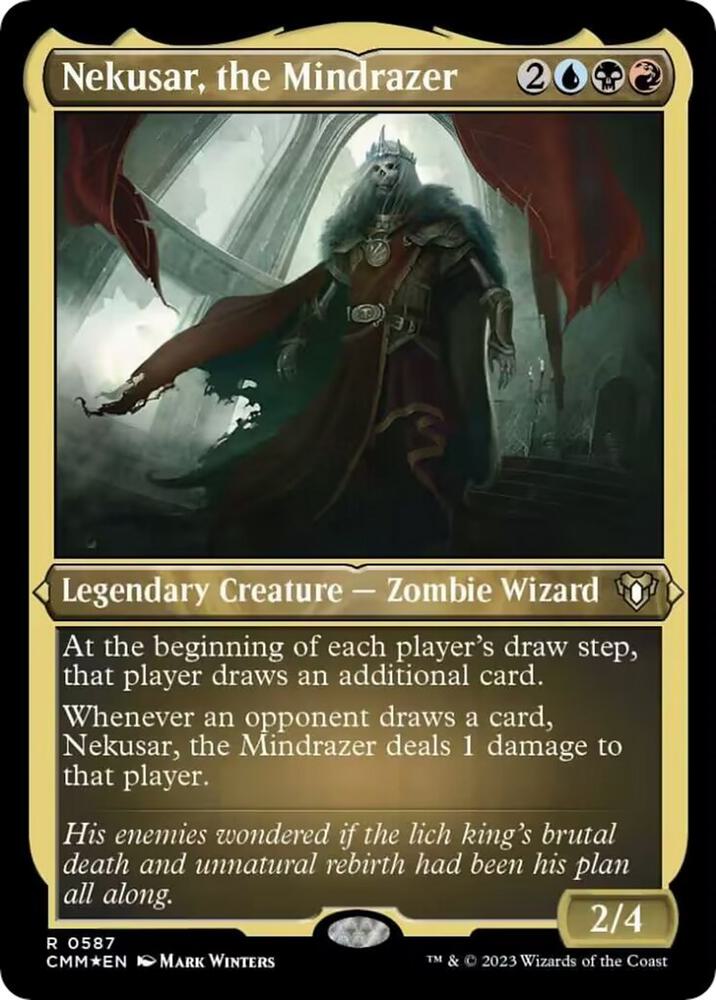 Nekusar the Mindrazer Foil Etched (Commander Masters)  - Foil