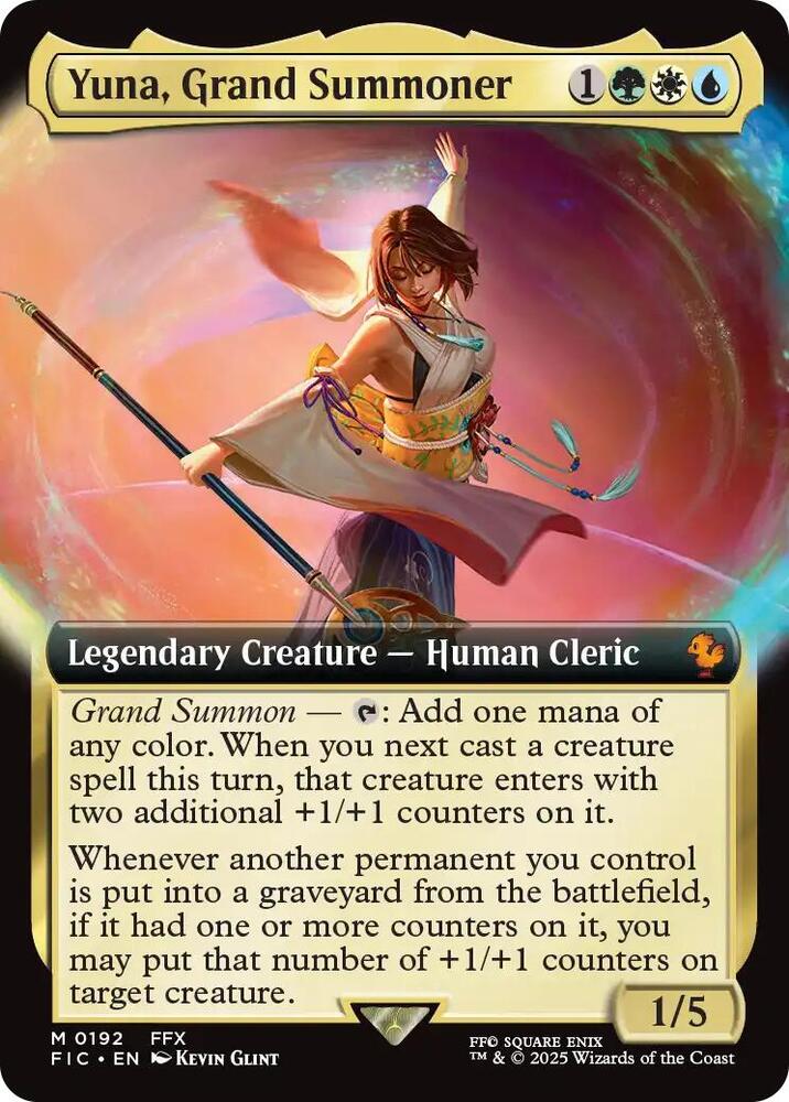 Yuna Grand Summoner Extended Art (Commander: FINAL FANTASY) 