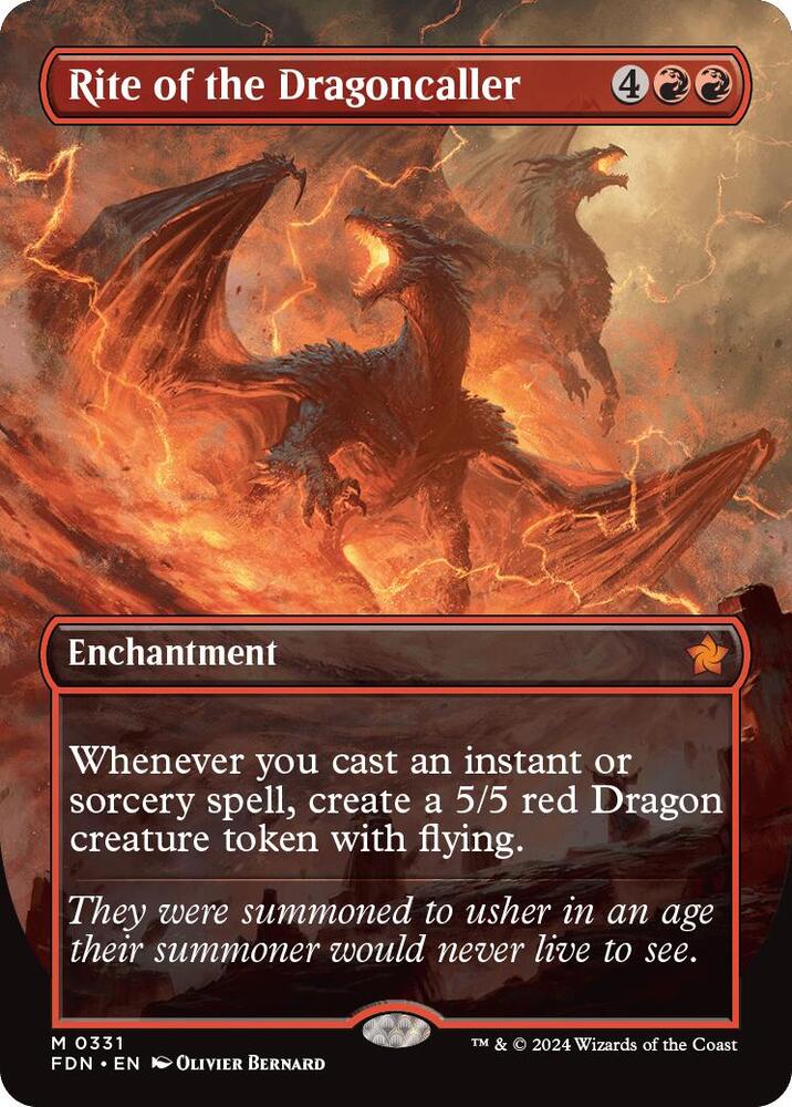 Rite of the Dragoncaller Borderless (Foundations) 
