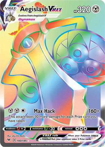 Aegislash VMAX Secret 190/185 (SWSH04: Vivid Voltage)  - Holofoil